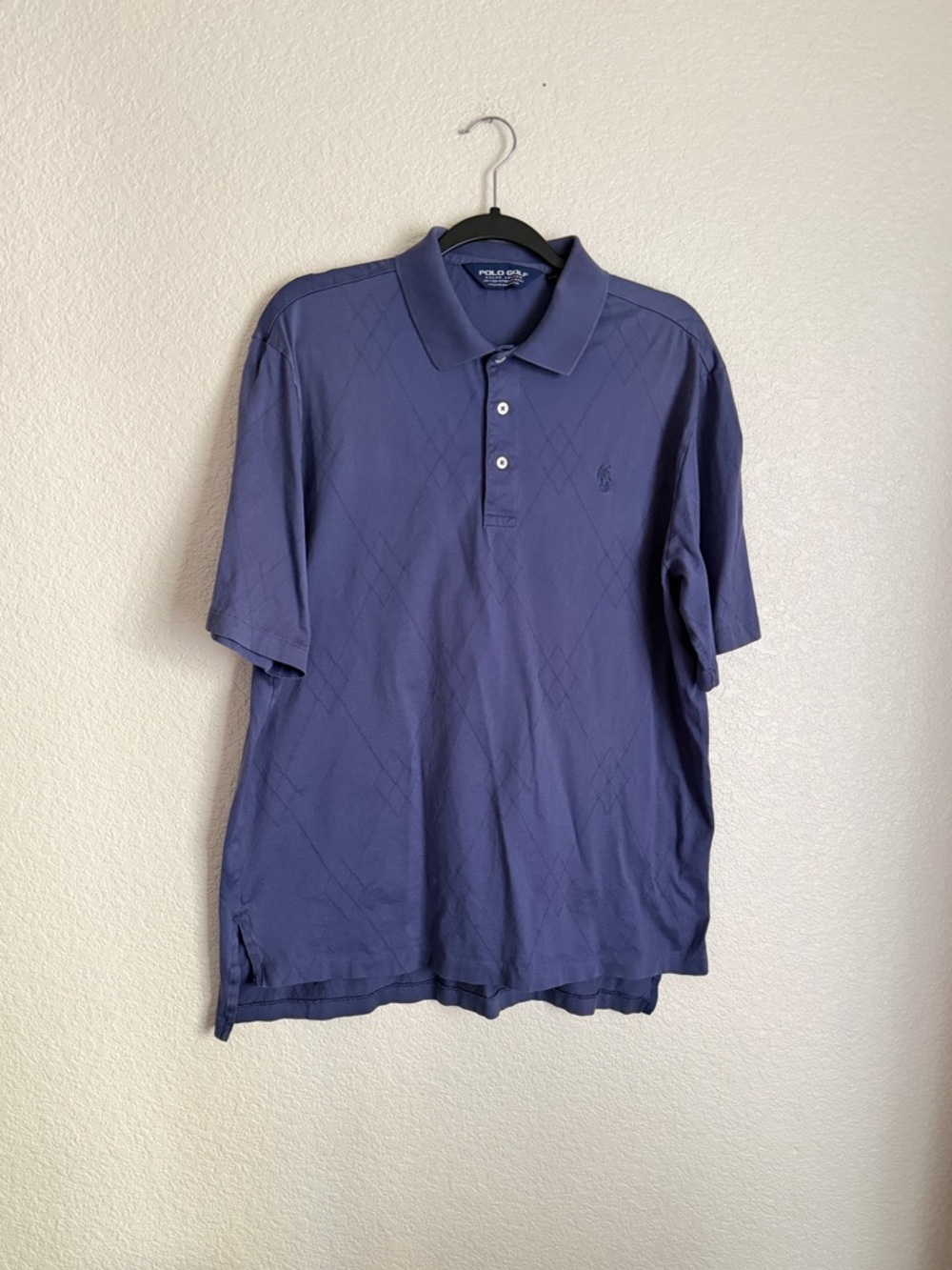 Polo Golf Ralph Lauren Men’s Pima Cotton Short Sleeve Polo Tee L Blue
